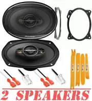 Pioneer 450watts 4 Way 6"x9" Rear Deck Speakers For 2014-2019 Toyota Corolla