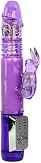 Thrusting Rabbit Vibrator Multi Function Vibrations Clit and G Spot Stimulation Powerful Sex Toy