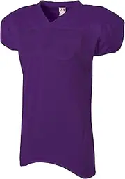 [A4] N4242 Adult Nickleback Tricot Body W/Double Dazzle Cowl And Skill Sleeve Football Jersey Purple M