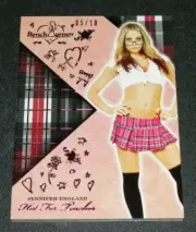 2018 Benchwarmer JENNIFER ENGLAND Hot For Teacher #69 Pink Foil/10 DODGEBALL Hot
