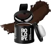 BOLDIFY Hairline Powder (LARGE, 10g) - Root Touch Up Hair Color for Gray Coverage - Bald Spot Concealing Hair Powder for Women and Men - 48-Hour Stain-Proof (Hazel Brown)