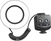 RING72 ro Video Light Prof ional P graphy Fill Light 72PCS Beads Color Tempe ure 5600K 10 Levels of Adjustable with 49mm-77mm Adapter Ring for Camera ro Black One Size