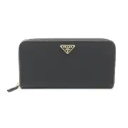 Prada Brand Off Nylon Round Long Wallet Re-Nylon Ladies