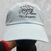 Vintage NWT Fresno is My Happy Place California Strap Back Dad Hat Cap OSFM