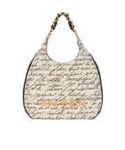 Large 1945 Soft Hobo tote bag in printed canvas One size beige