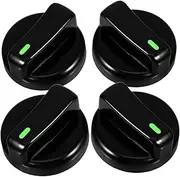 Levemolo 4pcs Replacement Gas Stove Knobs Lightweight Plastic Control Knobs for Safe Operation Home Kitchens and Restaurants for Gas Range and Oven Cooktop Use
