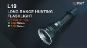 Acebeam L19 V2.0 Green LED 2200 Lumens 1520 Meter Long Throw Flashlight
