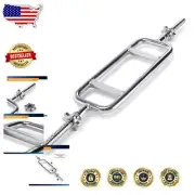 Lightweight Chrome Triceps Bar – Improved Grip & Stability for Fitness Training