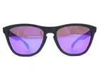 Oakley Sunglasses Frogskins OO9013-H655 Matte Black Frames w Prizm Violet Lenses