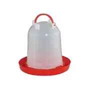 6L DRINKER TOWER Plastic Poultry Chick Drinking Chicken Feeder Chook Aviary