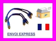 Adapters Splitter Rca 1 Female - 2 Males Audio Cable Sono