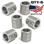 6 - Steel Universal Weld On Bar Clamp 1-3/4" Roll Cage Fabrication Mount 6 Bolt