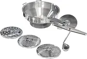 rockible Food Mill Stainless Steel Manual with 3 Interchangeable Discs Potato Ricer for Jams Tomato Sauce Fruits Child Food Straining