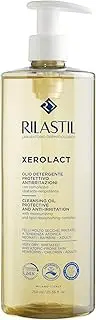 Rilastil Xerolact Face and Body Cleansing Oil for Babies, Children and Adults, Moisturising, Replenishing, for Dry, Irritated Skin and Eczema, 750 ml Pack