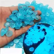 Glow in The Dark Rocks - 1200pcs Luminous Stone Glow Pebbles for Garden, Luminous Pebbles for Walkways Outdoor Decor, Decorative Stones Glow in The Dark Rocks (Color : Blue 1)