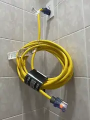 25 ft Extension Cord 12/3 ( 20 A - SJTW with Lighted end - Yellow