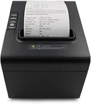 Receipt Printer, 80Mm Thermal Receipt Printer with Auto Cutter, Kitchen Printer with USB Serial Ethernet Interface, for for Esc/pos, Support Windows Cash Drawer, No Bluetooth, No Square