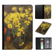 PASSPORT ITINERARY ORGANIZER|VINCENT VAN GOGH - POPPY FLOWERS ART PAINT