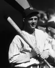 Samuel D Byrd of the New York Yankees at bat in 1932 Baseball Old Photo