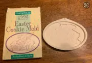 LONGABERGER Pottery EASTER COOKIE MOLD 1995 Grandpa Bunny & Herbie NIB