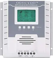 OOYCYOO MPPT Charge Controller 60 amp 12V/24V Auto, 60A Solar Panel Charge Regulator with Blacklight LCD Display Max 100V for Lead-Acid Sealed Gel AGM Flooded Lithium Battery