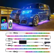 6x For Scion TC RGB Dreamcolor LED Car Underglow Light Music Bluetooth APP Strip