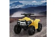 Rigo Kids Ride On Car ATV Quad Motorbike 4 Wheeler Electric Toys Battery Yellow