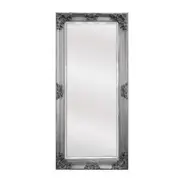 Deluxe French Provincial Ornate Mirror - Antique Silver - 90cm x 170cm