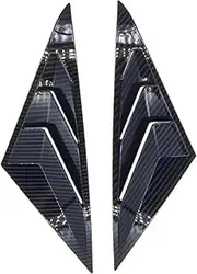 Compatible with Hyundai Sonata 2011 2012 2013 2014 Car Rear Louver Window Side Shutter Cover Trim Sticker Vent Scoop ABS Carbon Fiber Auto