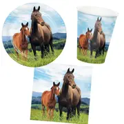 Melbourne Cup Horse and Pony Tableware 8 Guest Party Pack!