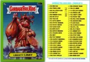2020 GARBAGE PAIL KIDS CHROME 3 Green Refractor CARD 113B LIBERTY LIBBY 257