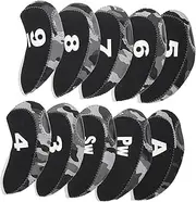 Kisangel 10 Pack Golf Putter Cover Mallet Cover Neoprene Material Scratch-Proof Golfing Covers Protective Case