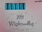 WISH CANDLES METALLIC BLUE FOR PEACE & HOPE & BETTER FUTURE 1.5 HOURS BURN EAC