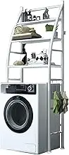 Washing Machine Storage Rack Laundry Shelf Over The Toilet Storage Rack 3-Tier Bathroom Storage Space-Saving Standing Bathroom Organizer B,66 * 25 * 166CM