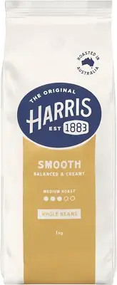 Harris Smooth Coffee Beans Whole Bean 1 kilograms Pack of 1
