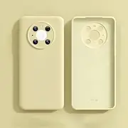 Phone Case Cover Bundles Compatible with Huawei Mate 40 Case,[Full Camera Protection] Silicone Shockproof Protective Full Covered Soft Gel Rubber Case Protective Cover with Anti-Scratch Soft Microfibe
