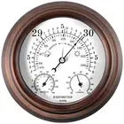 Lirches 8'' Barometer Thermometer Hygrometer - 3 in 1 Atmospheric Pressure Te...