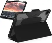 Urban Armor Gear Plyo Rugged Folio Case for iPad Air 2022, 10.9 inch, Black/Ice