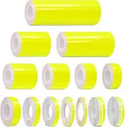 Fluorescent Yellow Self-Adhesive Vinyl Pin Stripe Roll Decal Sticker Tape 9.80m 32ft - 3mm & 5mm | 1/8" & 1/5", Universally Compatible for Cars, Trucks, Vans, Motorcycles, Bikes, Arts & Crafts