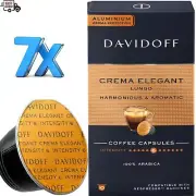 DAVIDOFF CREMA ELEGANT Lungo Coffee Capsules 7 x Packs (70 Pods) Nespresso Compa