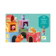 Djeco Topani Farm Blocks Kids/Children Interactive Play Stacking Toy Set 18m+