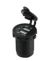 1x Dual USB Charger 12V 24V for Car Truck Camper Motorhome Caravan Bus Van LKW