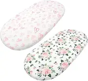 Vaguelly 2pcs Baby's Bedspread Bassinet Nursery Bedding Changing Pad Cover Mattress Cover Toddler Crib Baby Mattress Cushion Toddler Cot Crib for Baby Protector Polyester Cotton White