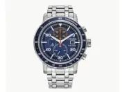 Citizen Brycen Chronograph Eco-Drive Blue Dial Men's Watch CA0850-59L