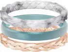 Silicone Stackable Braided Rings for Women - Unique Design Wedding Bands