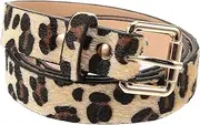 [VALICLUD] Leopard Print Belts for Women Leopard Belts for Women Cheetah Print Belt Pu Leather Belts for Women