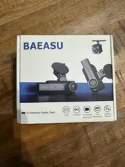 BAEASU 3 Channel Dash Cam 2.5K G Sensor Parking Monitor Loop Recording Night Vis