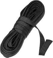 uxcell 10 Yards Corset Boning Casing, 1/2"(12mm) Nylon Plush Boning for Sewing, Bra Cover Casing Elastic Band Tape for Lingerie Wedding Bridal Gown Dress, Black