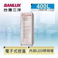 在飛比找Yahoo!奇摩拍賣優惠-400公升【SANLUX 台灣三洋】直立式冷藏櫃 SRM-4