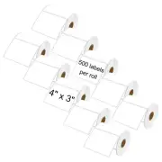 10ROLLS 4"X3" Direct Thermal Shipping Label 500P/R For Zebra ZP GX LP2844 GK420T